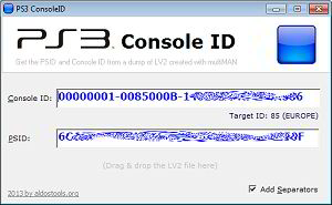 Free ps3 console id